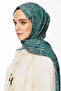 Henna Pattern Double Sided Shawl Emerald-Pink - 3