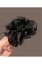 Black Stone and Feather Frilly Latch Buckle Medium Size - 2