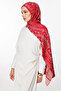 Lavin Pattern Double Sided Shawl Burgundy-Mint Green - 2