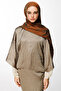Henna Pattern Double-Sided Shawl Cinnamon-Emerald