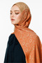 Nora Pattern Double-Sided Shawl Mink-Cinnamon - 3