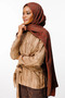 Selis Pattern Double-Sided Shawl Bitter Coffee-Brown