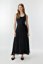 Allure Chiffon Pleated Black Skirt - 4