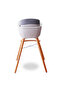 Premium Dual Height Wooden High Chair - Grey - 8