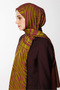 Riad Pattern Double Sided Shawl Oil Green-Plum - 2