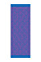 Sahara Pattern Double Sided Shawl Petrol Blue-Fuchsia - 6