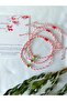 3-Piece Blue Bead Detailed Heart-Shaped Martenitska Bracelet One by One - Gift Packaged - 2