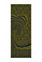 Riad Pattern Double Sided Shawl Navy Blue-Oil Green - 5