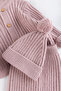 Knitwear Cardigan Beret Unisex Winter Hat Baby Set - 5