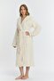 Triga Hooded Women's Bathrobe 100% Cotton - 4