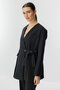 Black Jacket with Contrast Stitching - 4