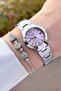 Silver Pink Color Women's Wristwatch - 3