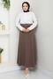 Belted Mevlana Skirt Brown Hm2370