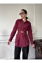 Pleated Premium Shirt - Bordo - 3