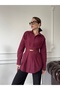 Pleated Premium Shirt - Bordo - 4