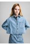 Crop Denim Ceket - 7