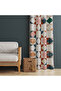 Modern Patterned Kitchen, Living Room, Bed and Children's Room Single Wing Velvet Texture Background Curtain