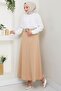 Belted Mevlana Skirt Beige Hm2370 - 4
