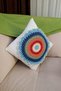 Colorful Retro Concept - Handmade Decorative Throw Pillow & Throw Pillow Cover - Interior Without Pillow - 4