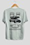 Mercedes Benz C63 Amg Back Print White Oversize T-Shirt - Crew Neck Cotton Men/Women - 2