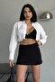 Slit Mini Short Skirt