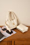 Women's Lock-Detail High-Quality Leather Crossbody Bag Shoulder Bag with Makeup Bag - 7