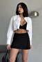 Slit Mini Short Skirt - 3