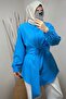 Women's Belt Detail Long Sleeve Hijab Shirt