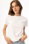 100% Cotton Women's Crew Neck Short Sleeve Basic T-Shirt - White