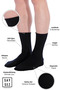 Bamboo Men's Elasticless Smoked Socks Seamless Premium Socks 3-Pack / Non-Marking / Non-Tightening Socks - 2