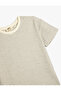 Crew Neck Short Sleeve Cotton Striped Basic T-Shirt - 3