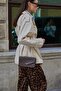 Kuruvaze Collar and Piece Detailed Belted Short Trench Coat - 4