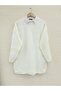 Diamond Patterned Knitted Knitwear Tunic -Ecru