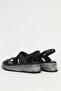 Leather Black Women's Heeled Shoes Pc-7358 - 3
