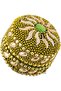 Metal Jewelry Box Small 3Cm X 3Cm X 3Cm Green And Golden - 2