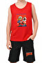 Strive Life Printed Boys' Suspender T-Shirt and Shorts Set Top and Bottom - 4