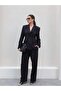 Padded Double Breasted Jacket Pants Set - 3