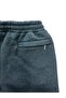 Men's Anthracite Cotton 3 Thread Thick Zippered Pocket High Quality Raised Sweatpants - 3