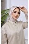 وشاح نسائي من الساتان المنقوش من فرو المنك الخفيف - 2