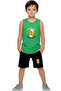 Athletic 9 Printed Boys Strappy T-Shirt and Shorts Bottom-Top Set