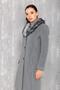 Men's Collared Mobile Fur Coat Gray 3620-y - 5