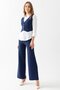 Vest, Pants, Top, Knitwear Set 12411 Navy Blue - 7