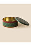 Linda Round Metal Box - Large Size - Green - 5