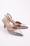 Women's Closed Front Pointed Toe Heeled Shoes Tan Snake 818421085 - 2