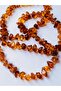 Drop Amber Cognac Color 55 Cm Unisex Necklace - 2
