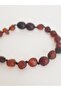 Drop Amber Matte Cherry Color Children's Bracelet - 2