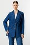 Double Buttoned Flap Pocket Jacket Large Size 4602-25 - 2