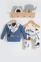 Colorful Dinosaur Patterned Set of 2 for Baby Boy