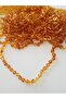 Drop Amber Bright Caramel Color Baby Necklace Baroque 33 cm - 6