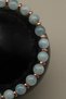 Aquamarine Natural Stone Macrame Knitted Bracelet - 2